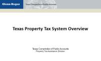 Texas Property Tax System Overview