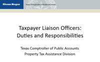 Taxpayer Liaison Officer Duties and Responsibilities