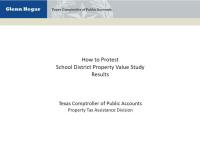 How to Protest School District Property Value Study Results
