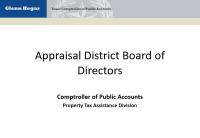 Appraisal District Board of Directors