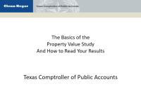 The Basics of the Property Value Study and How to Read Your Results