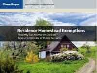 Residence Homestead Exemption