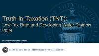 Blue background, watermark of capital, title of slide
